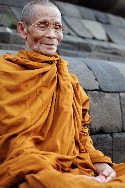 90-year-old Monk in Meditation during Pilgrimage to Borodudur | Old monk, Monk, Byron katie