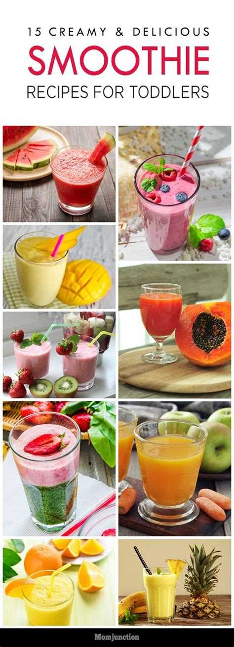 Smoothie Recipes For Toddlers: These smoothie recipes for #toddlers are ...