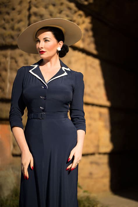 1940s Dresses | 40s Dress, Swing Dress Lisa-Mae Dress £89.00 AT ...