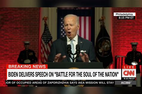 CNN questioned after altering red background of Biden speech