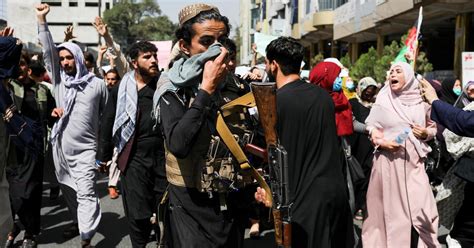 Taliban faces defiant protests as U.S. works with group to secure ...