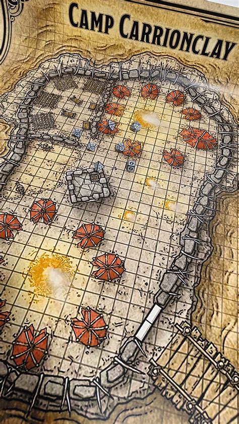 Sotdq Camp Battlemap Print on Thick Poster Paper or Heavy Cotton Canvas ...