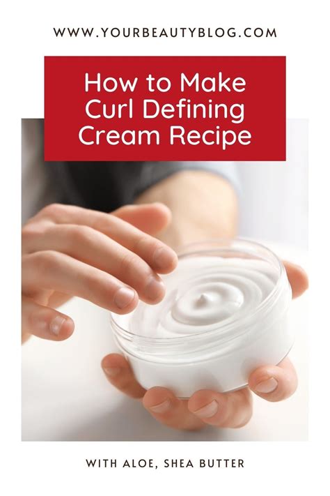 DIY Curl Defining Cream Recipe - Moisturize and Define Curls Naturally | Curl defining cream ...