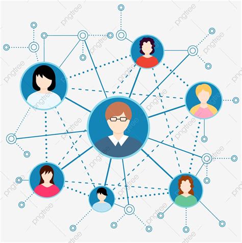 Social Network Communication Vector Hd PNG Images, Social Network, Social Clipart, Community ...