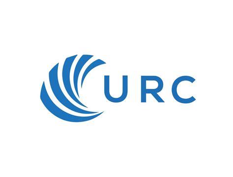 URC letter logo design on white background. URC creative circle letter logo concept. URC letter ...