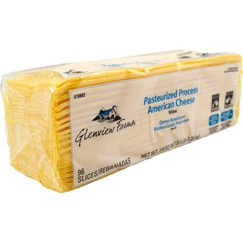 GLENVIEW FARMS PROCESSED CHEESE AMERICAN 120 SLICE - US Foods CHEF'STORE