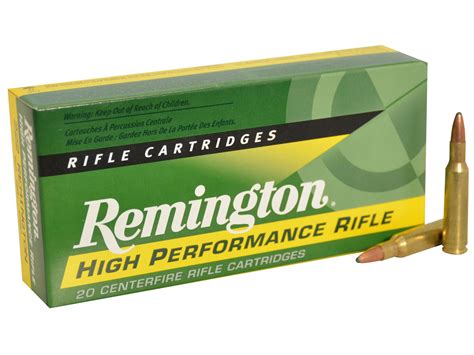 Remington High Performance Rifle Ammo 222 Remington 50 Grain Pointed