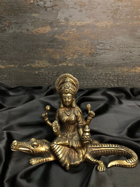 8.5" Ganga Statue, Goddess Ganga Statue, Holy River Ganga, Goddess ...