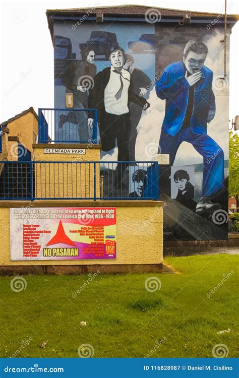 Murals. Derry Londonderry. Northern Ireland. United Kingdom Editorial ...