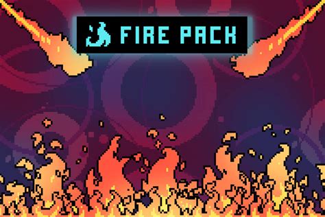 Fire Pixel Art Animation Sprites Download - CraftPix.net