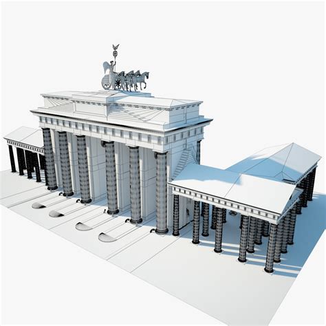 Brandenburg Gate 3D model - Architecture on Hum3D