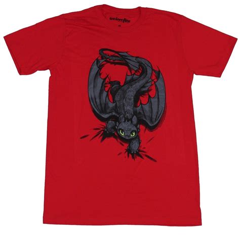 How to Train Your Dragons Mens T Shirt Approaching Toothless Dragon Image Cartoon t shirt men ...