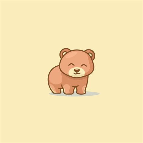 Cute Baby bear cartoon mascot... 5227508 Vector Art at Vecteezy