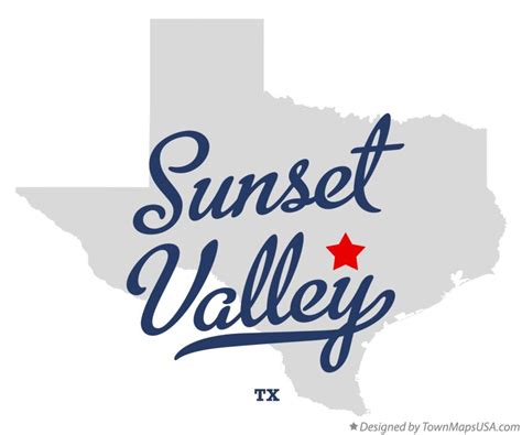 Map of Sunset Valley, TX, Texas