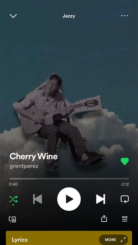 Spotify- Cherry Wine by grentperez | Cherry wine, Lyrics, Spotify