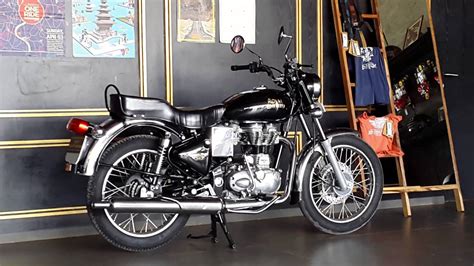 Royal enfield electra 350cc black color(4k) - YouTube