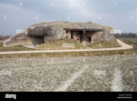 German bunker from World War II, Type 623, land front Vlissingen ...