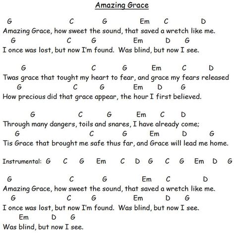 Guitar Chords For Amazing Grace 2 002 | Amazing grace guitar chords, Guitar chords, Ukulele ...