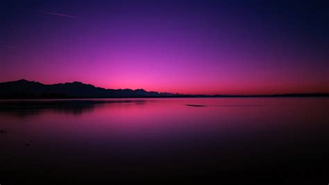 Pink Purple Sunset Near Lake Wallpaper, HD Nature 4K Wallpapers, Images and Background ...