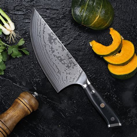 Best Damascus Butcher Knife - Custom Kitchen Knife at Low Cost!
