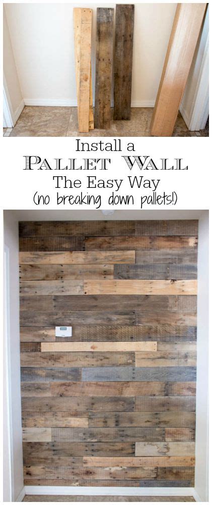 How To Install A Pallet Wall The Easy Way - Addicted 2 DIY