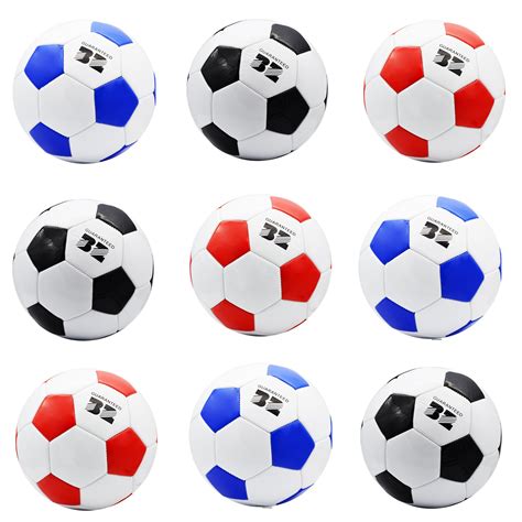 Official Size 5 Black Red Blue White Soccer Ball – dallastoyswholesale