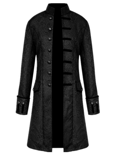Buy CrubelonMen's Steampunk Vintage Tailcoat Jacket Gothic Victorian Frock Coat Uniform ...