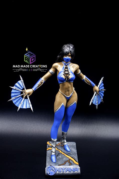 Kitana Mortal Kombat Fan Art Figurilla - Etsy México