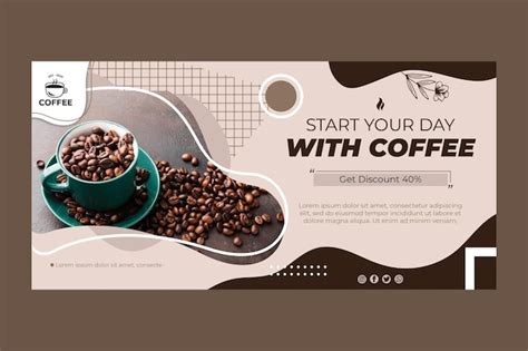 Free Vector | Coffee beans banner template