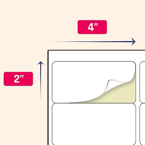 Snapklik.com : 60 Sheets, 2 X 4 - Printable Labels Stickers, Mailing Address Labels For Laser ...