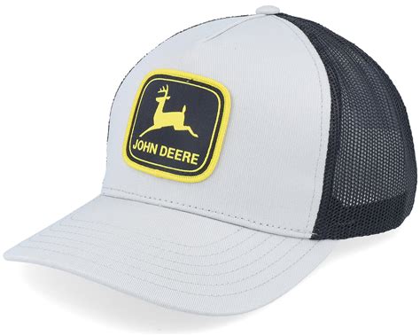 Twill Mesh Grey/Black Trucker - John Deere Cap | Hatstoreworld.com