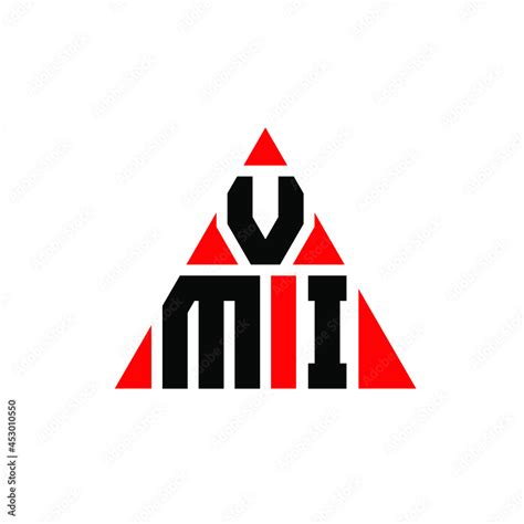 VMI triangle letter logo design with triangle shape. VMI triangle logo ...