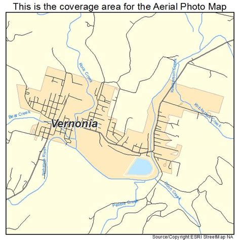 Aerial Photography Map of Vernonia, OR Oregon