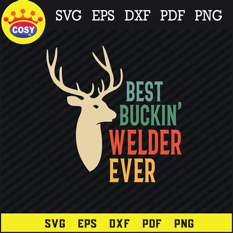 Retro Deer Hunting SVG Best Welder