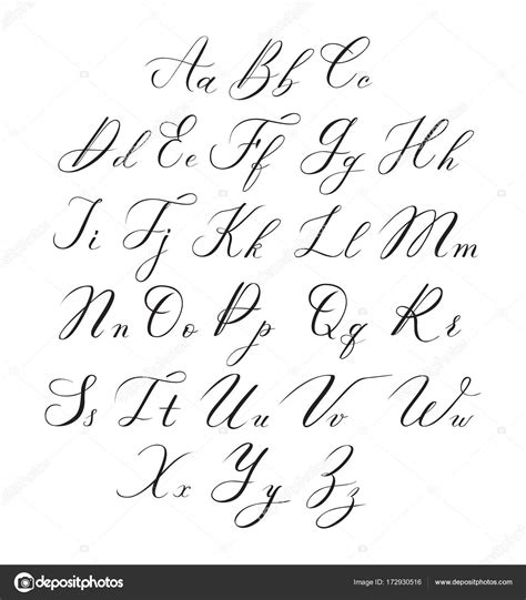 Modern Calligraphy Alphabets A To Z - How to write copperplate calligraphy alphabet with a ...