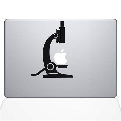 Microscope Vinyl Decal Sticker Laboratory Science Lab Apple | Etsy