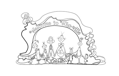 Printable Whoville Coloring Pages