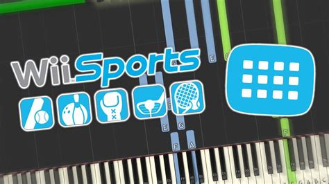 Wii Sports - Channel Theme Piano Tutorial Synthesia - YouTube