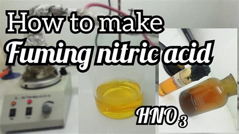 How to make fuming nitric acid - YouTube