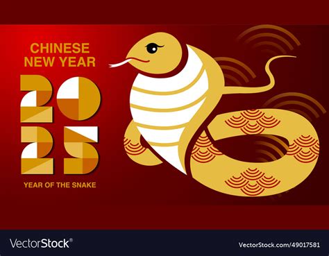 Lunar new year chinese 2025 Royalty Free Vector Image