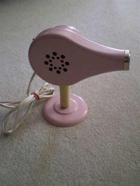 Vintage PINK Hair Dryer With Stand by Bizzard on Etsy