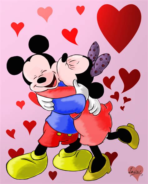 Cute Cartoons Characters In Love