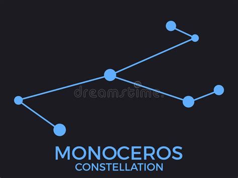 Monoceros Constellation. Starry Night Sky. Cluster of Stars and Galaxies. Deep Space Stock ...