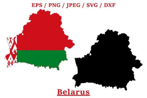 Belarus National Flag Map Design Graphic by terrabismail · Creative Fabrica