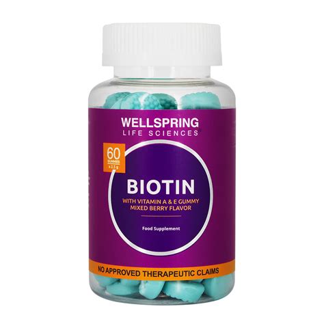 Biotin Hair, Skin & Nails Gummies – wellspringofficial