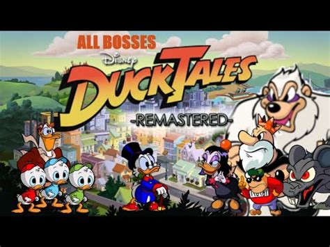 Ducktales Remastered (PS3) - All Bosses - YouTube