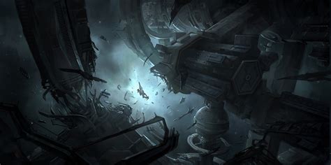 #4583917 #space station, #space, #futuristic, #science fiction, #digital art, #dark, #artwork ...