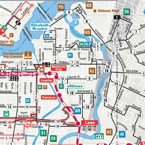 Ottawa Transit Map by Avenza Systems Inc. | Avenza Maps