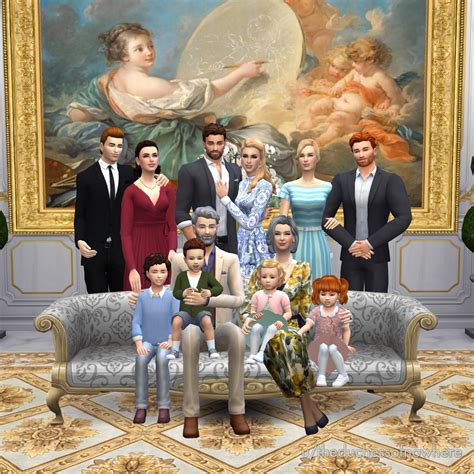 I made my current legacy family pose for their Christmas card. Happy Holidays! : r/thesims