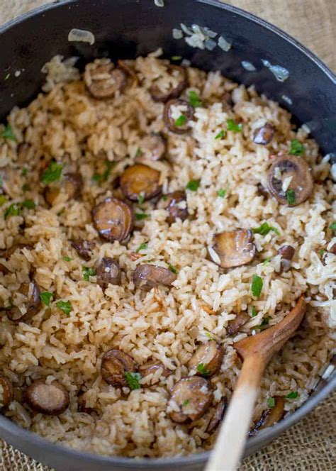 Easy Mushroom Rice - Dinner, then Dessert